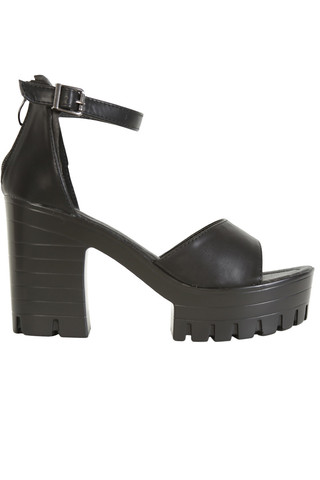 Chet Tread Platform Heel - Black