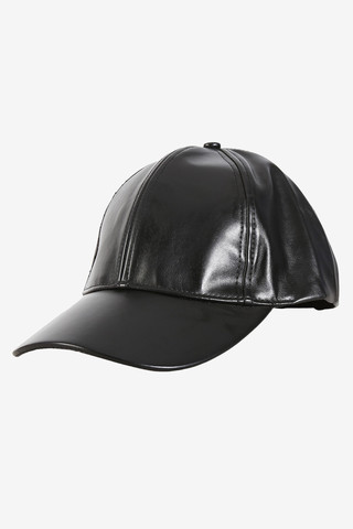 Black Out Pleather Hat