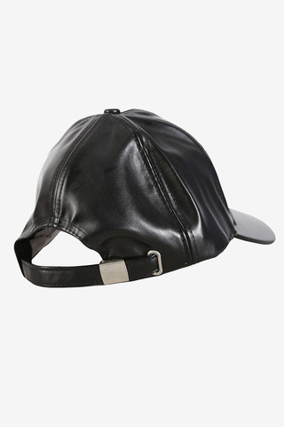 Black Out Pleather Hat