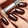 Floss Gloss Brown Lacquer on Nails at EchoClubHouse