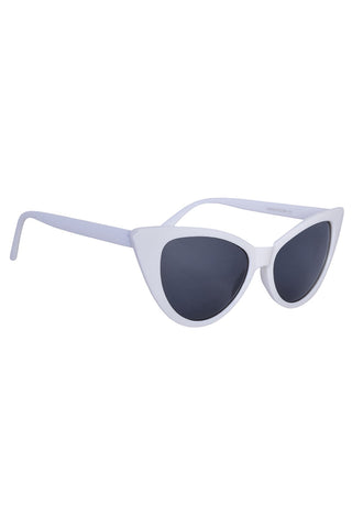 White Vintage Cat Eye Deadstock Sunglasses
