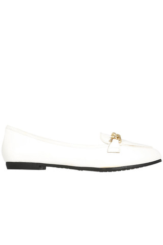 Hefner Chain Loafer - White