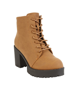 Kimmi Platform Tie Up Boot