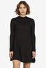 Donna Long Sleeve Tent Dress - Black