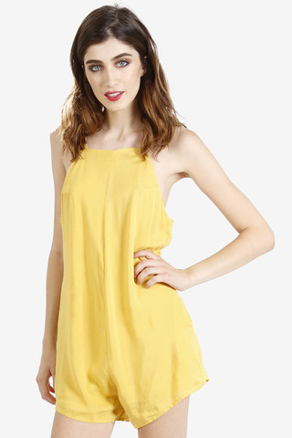 Boxy Alexa Romper - Marigold
