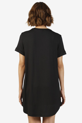 Paula Shirt Dress - Black