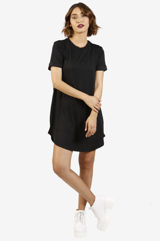 Paula Shirt Dress - Black
