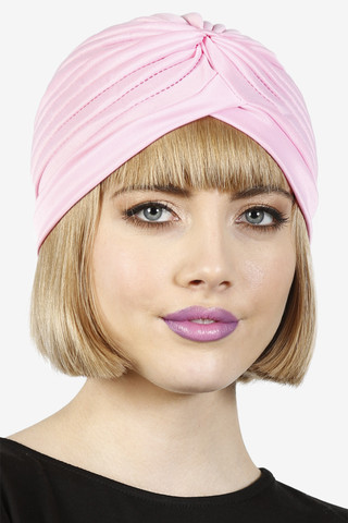 Perf Pink Turban Hat