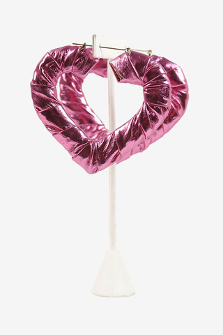 I Heart U Wrapped Hoop Earrings