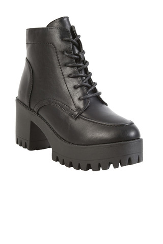 Jerri Platform Tie Up - Black