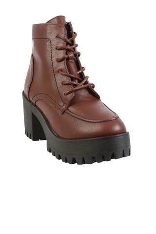 Jerri Platform Tie Up - Walnut