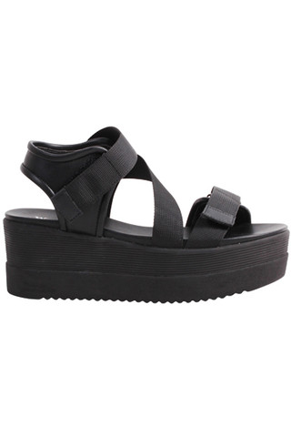 Platform Velcro Bianca Sandal