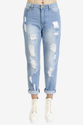 Distressed BFF Pants