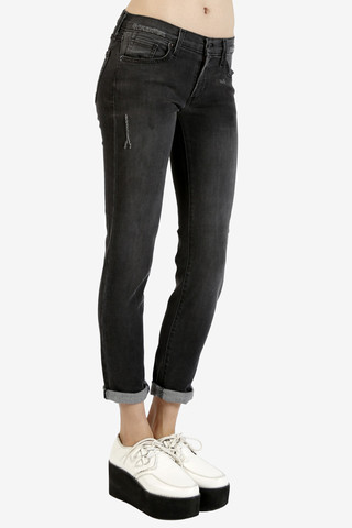 Cuff Me Boyfriend Crop Denim - by Just USA