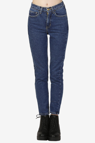 High Waist Mom Jeans - Medium Wash