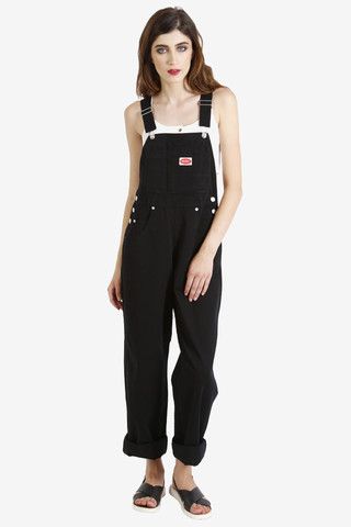 Super Over It Deadstock Baggy Overalls - Black