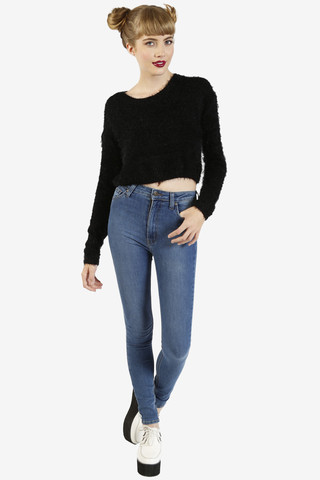 11" Highrise Skinny Medium Denim by Just USA