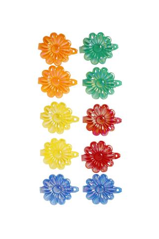 Crayon Colored Hair Clips