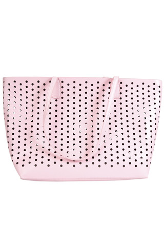 Perforated Pink Weekend Bag
