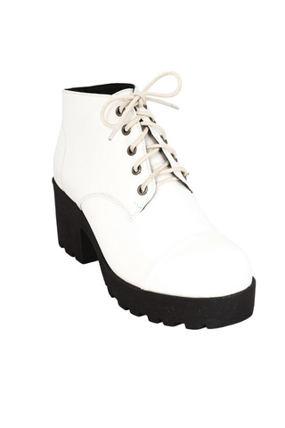 Contrast Bottom Platform Boot by Chelsea Crew