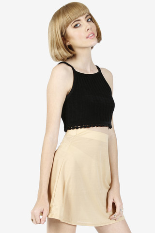 Go Nude Shimmer Skirt By American Deadstock