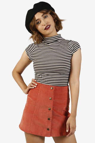 Bridgette Striped Leotard