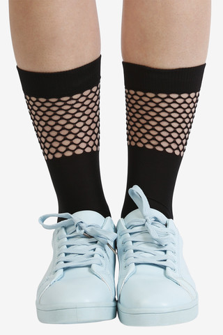 Mesh Detail Socks