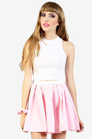 Amira Mock Neck Crop Top