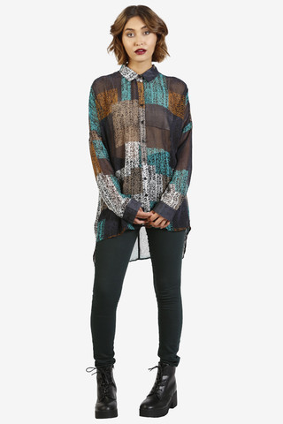 Madrid Oversized Chiffon Blouse