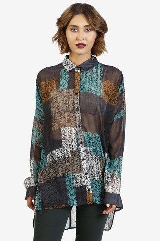 Madrid Oversized Chiffon Blouse