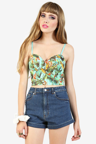 Tahiti Denim Bustier