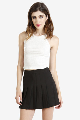 Celine Thick Ribbed Tank - Oatmeal