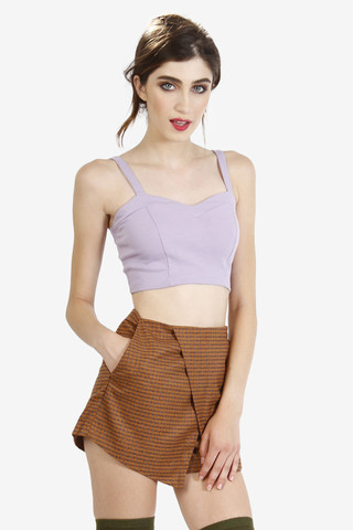 Logan Crop Top - Lavender