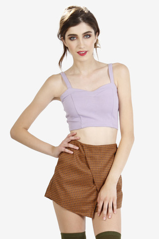 Logan Crop Top - Lavender