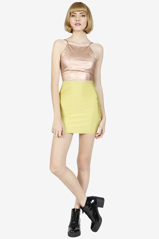 After Party Shimmer Crop Top