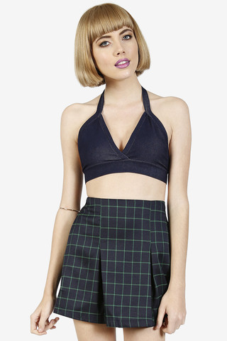 Fast Times Denim Bra Top