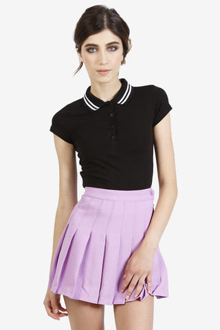 Amira Tennis Pleat Skirt - Lilac
