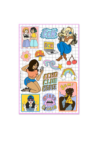 ECH X Pulp Girls Stickers