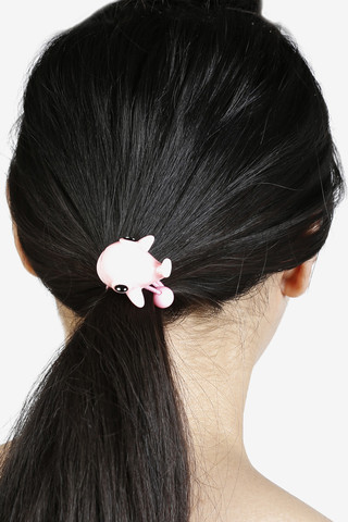 Baby Pink Whale Hair Tie
