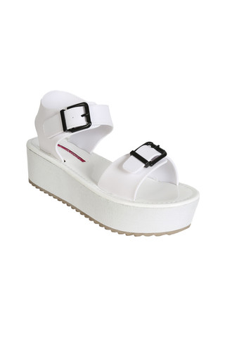 Bound 2 Platform Sandal - White