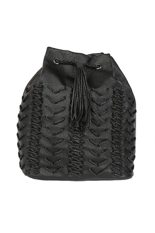 Shirley Black Bucket Bag