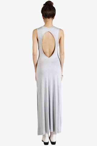 Deyn Front Slit Maxi Dress - Grey