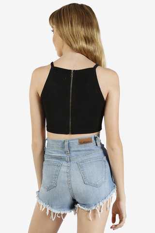 Textured Crop Top