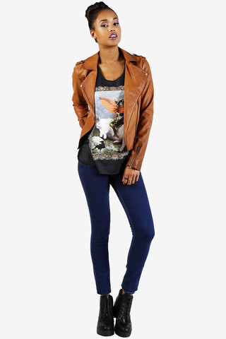 9" High Rise Affair Denim by Just USA