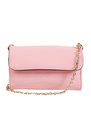 Perfectly Pink Patent Wallet Bag