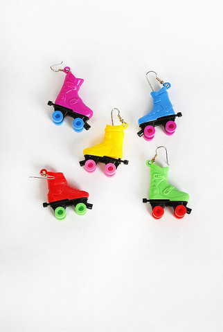 Reclaimed Vintage Roller Skate Earrings