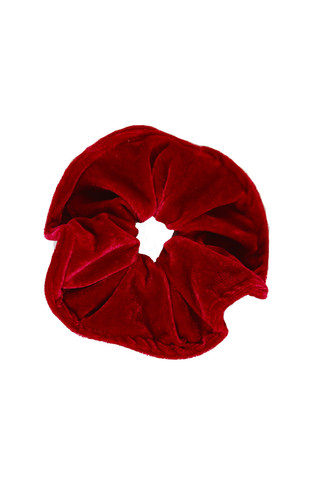 Velvet Goldmine Scrunchie - Cranberry