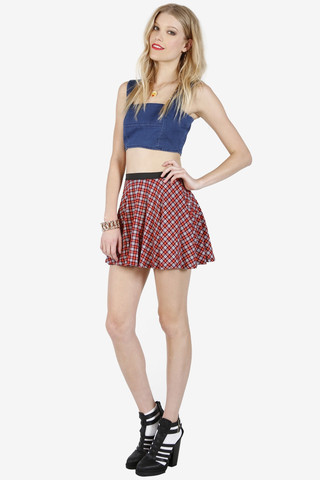 Shelley Denim Crop Top