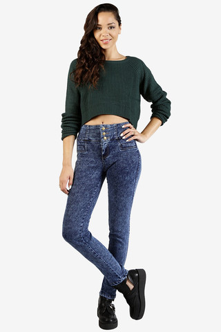 10" High Rise Talon Denim